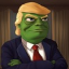 Trump Pepe logo YUGE