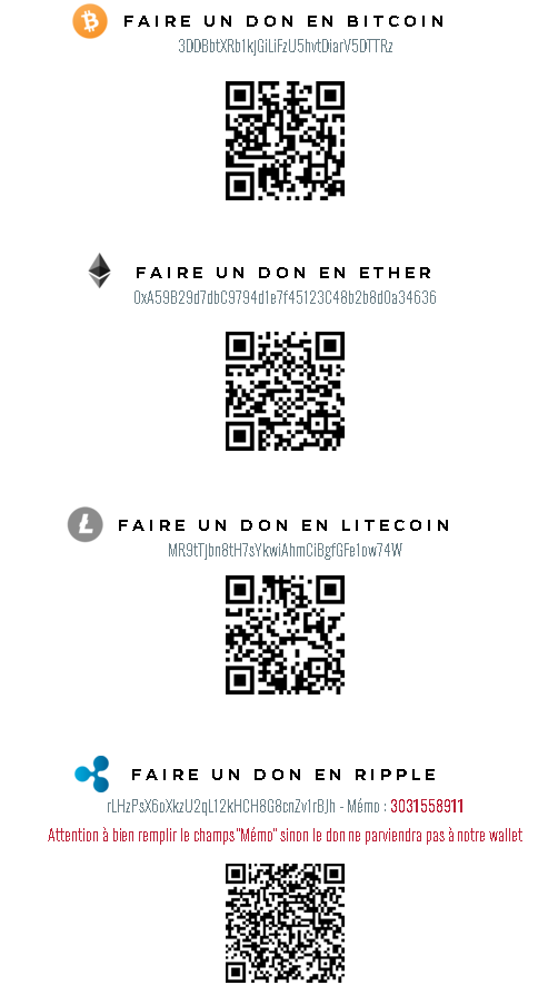 adresses crypto unicef