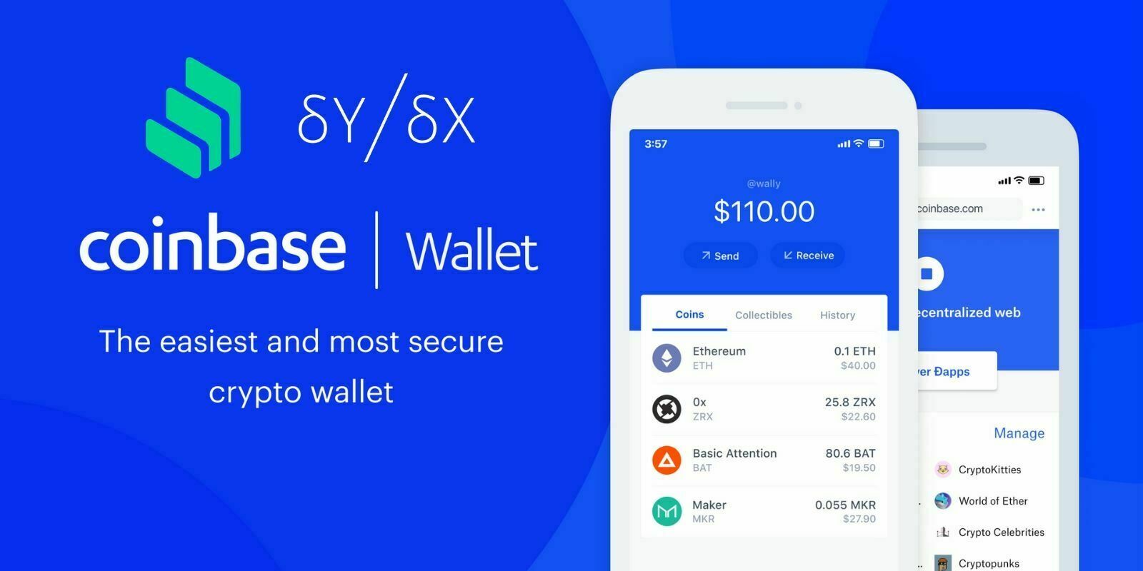Coinbase Wallet supporte désormais plusieurs applications de la DeFi