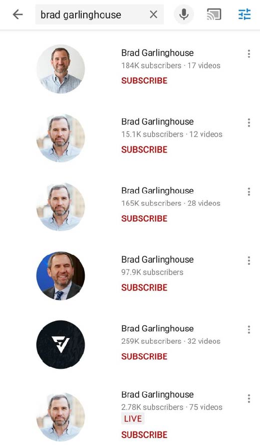 Fausses chaines Brad Garlinghouse