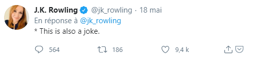 JK Rowling, c'est une blague