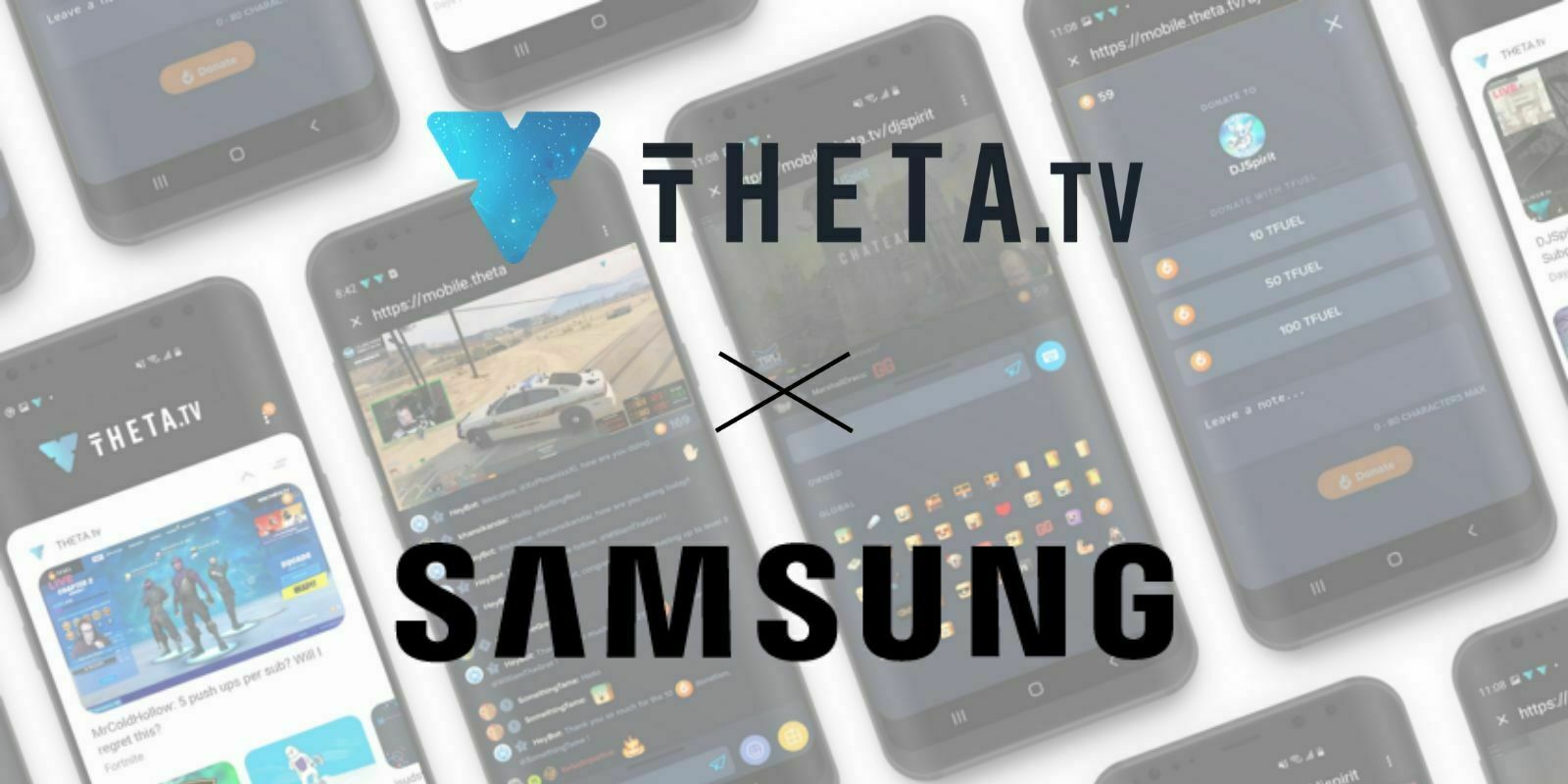 Samsung intègre le service de streaming Theta.tv, le TFUEL grimpe de 850%