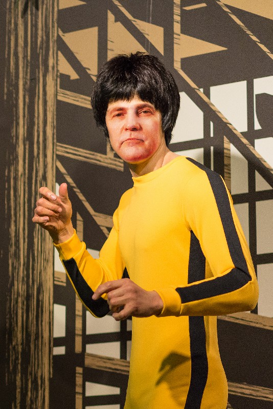 Photo montage of Craig Wright dressed as Bruce Lee