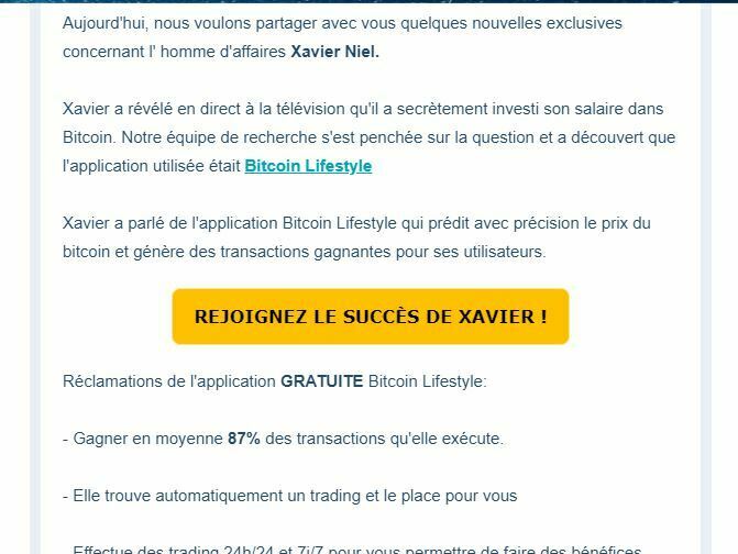 Bitcoin Lifestyle Xavier Niel arnaque