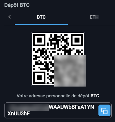 PrimeXBT QR Code Bitcoin