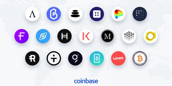 L'exchange Coinbase envisage l'ajout de 19 nouvelles cryptomonnaies