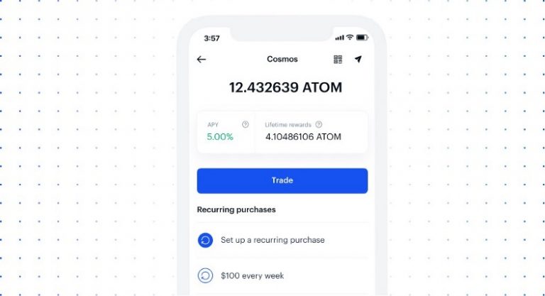 staking atom on coinbase