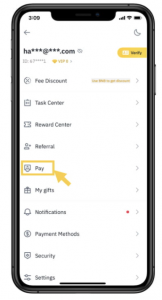 Binance Pay Application