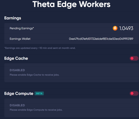 Client Edge Node Theta Network