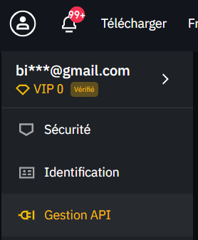 Gestion API Binance