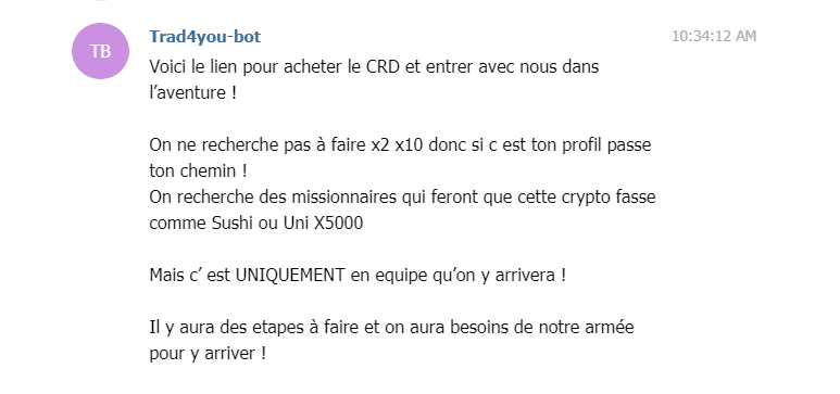 CRD bot arnaque CryptalDash