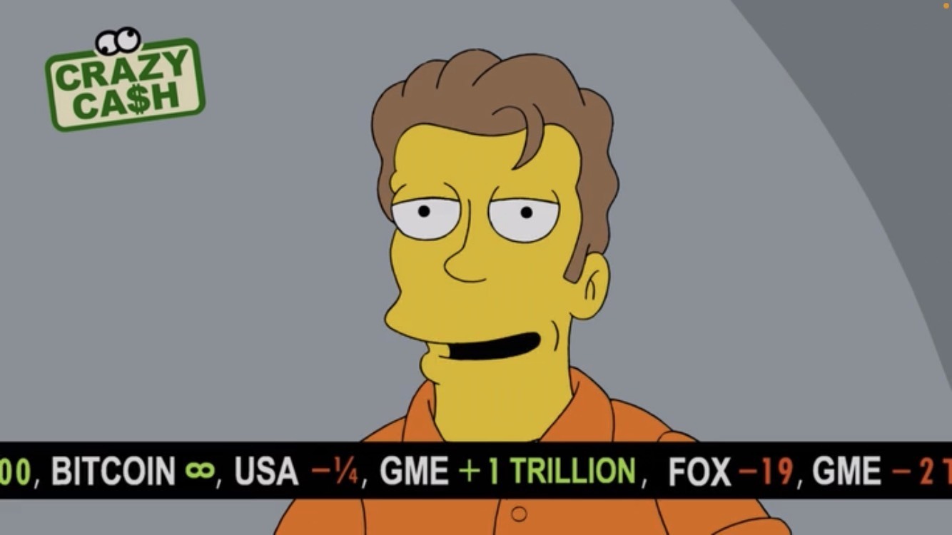 Les Simpson actions bitcoin GameStop