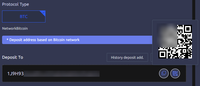 CoinEx Adresse Bitcoin