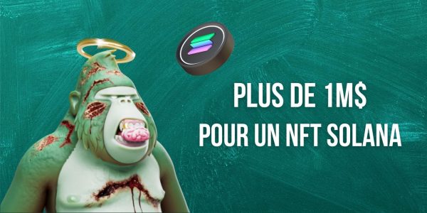 Pour la première fois, un NFT sur Solana (SOL) a été vendu plus de 1 million de dollars