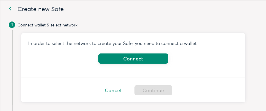 Gnosis Safe Connexion