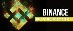 La plateforme d’échange Binance brûle 795 millions de dollars de BNB