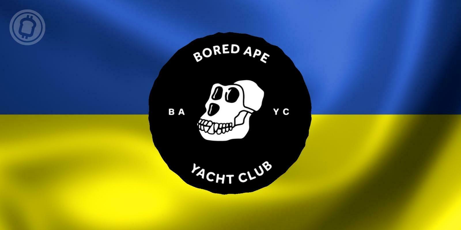 Le Bored Ape Yatch Club fait un don d’un million de dollars à l’Ukraine