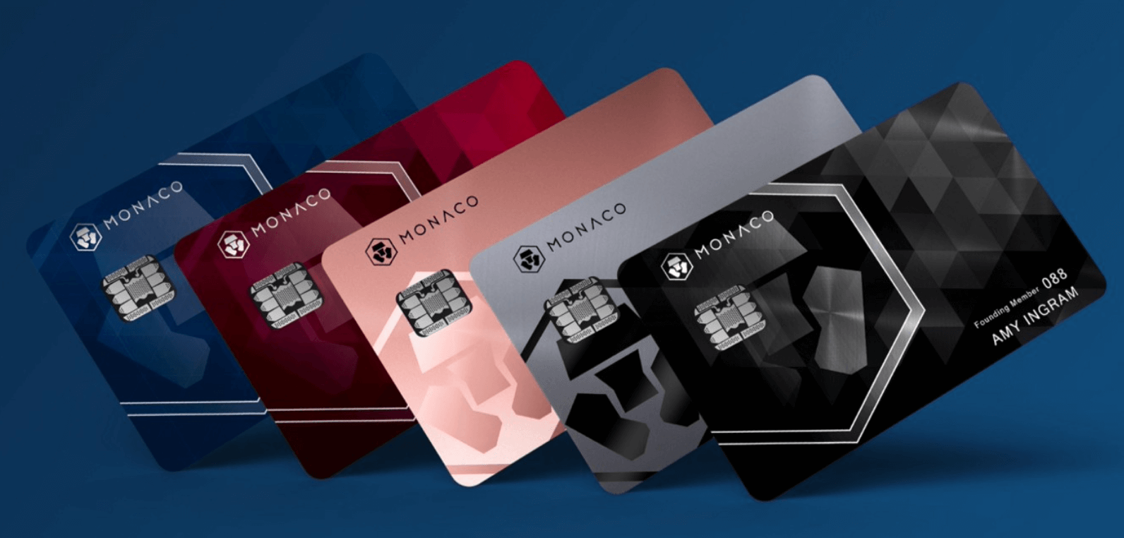 Monaco Technology unveils its 5 crypto cards in 2017 (Crypto.com today)