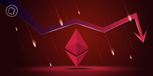 Ethereum chute de plus de 10 % sur les dernières 24h et passe sous les 1 300 $