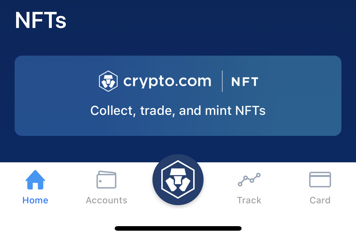 NFT crypto.com button