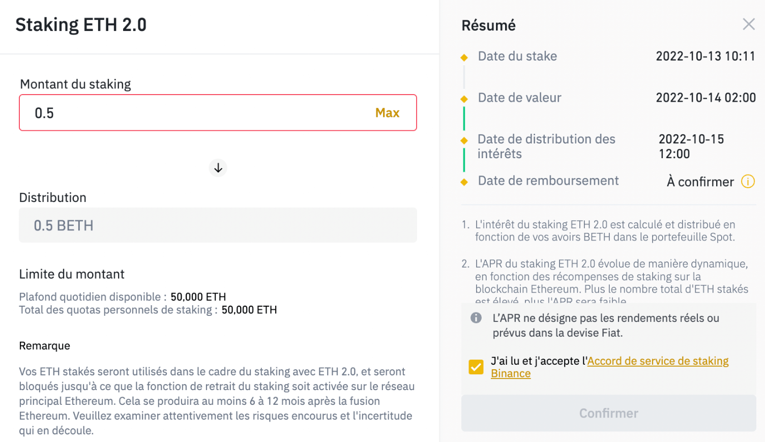 Binance Staking Ethereum