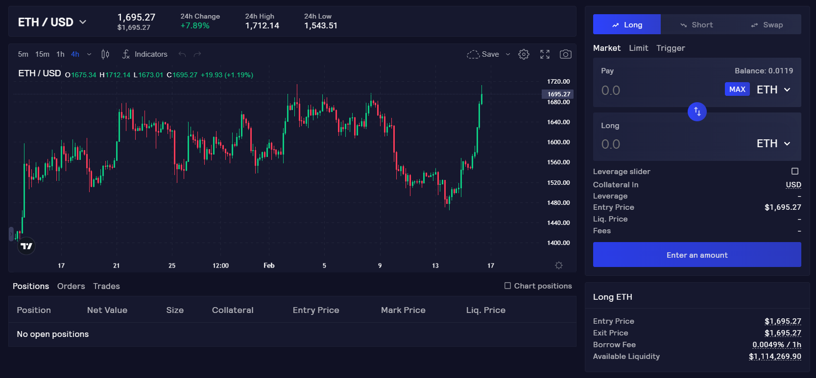 Trading GMX