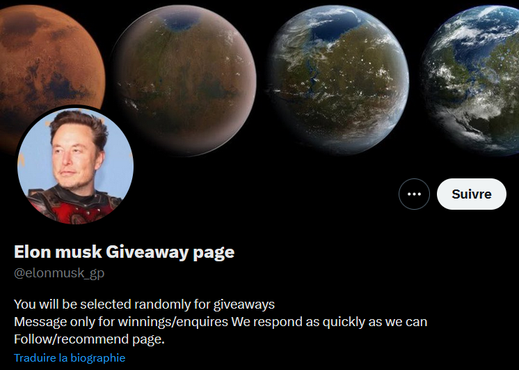 Faux giveaway Elon 