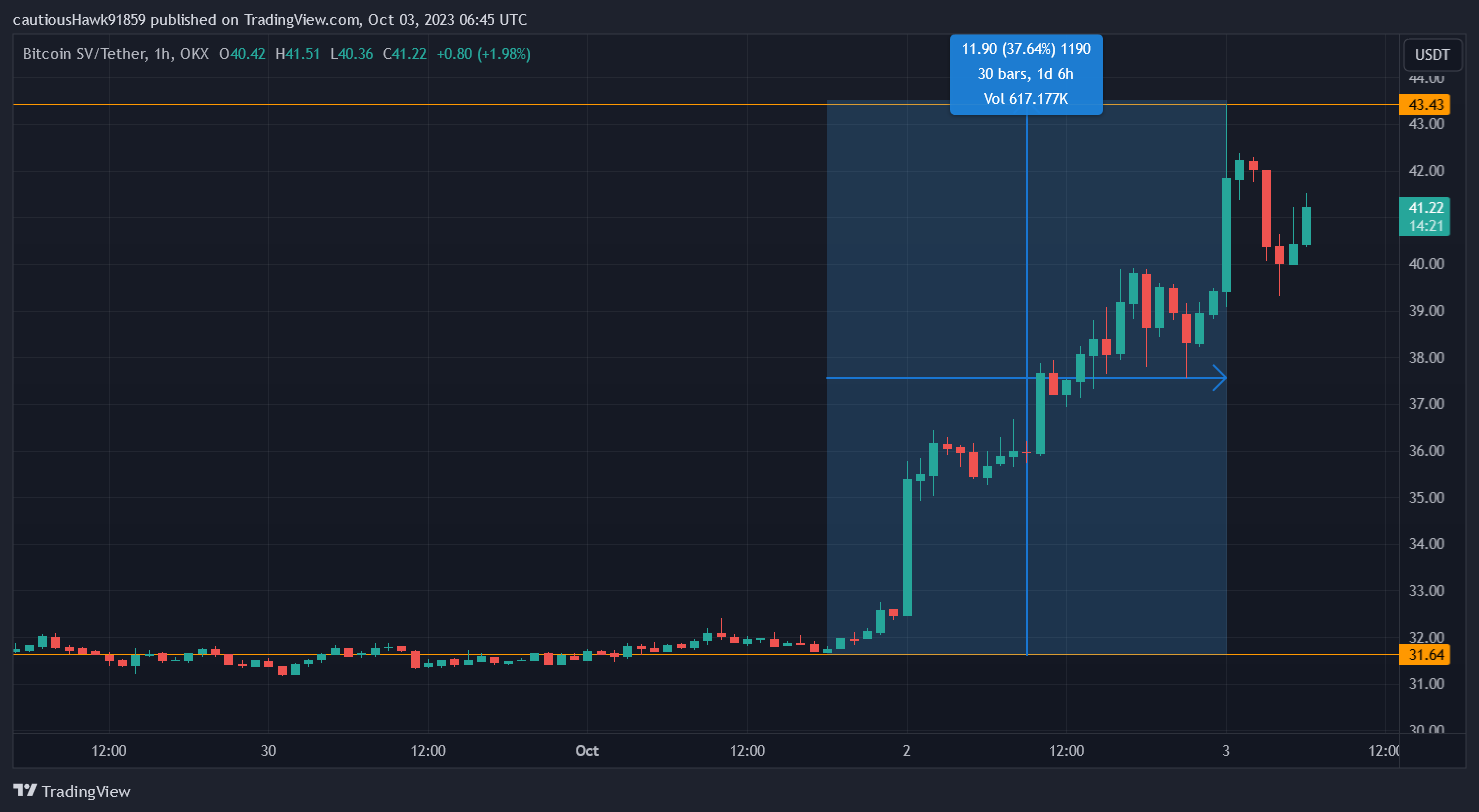 Cours Bitcoin SV BSV