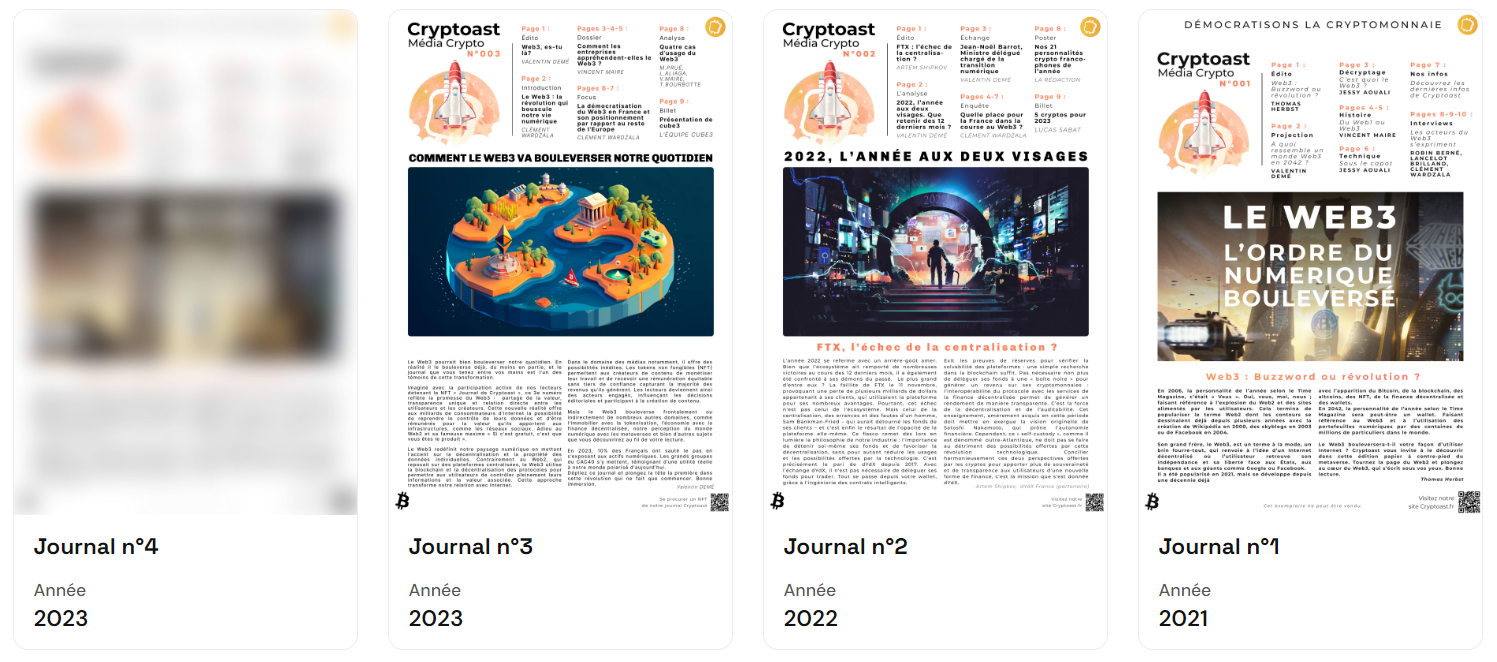 Journaux Cryptoast