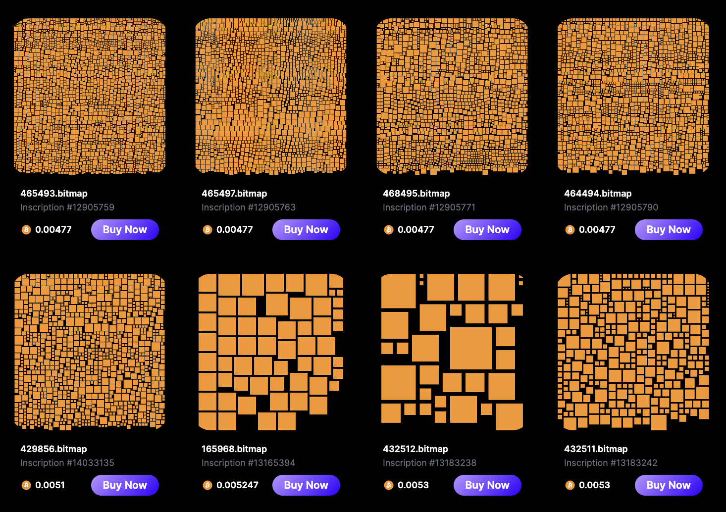 Exemples de blocs bitmap