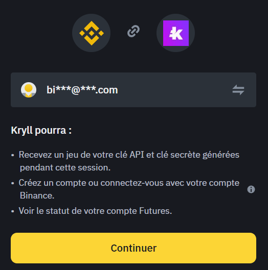 Binance Kryll API