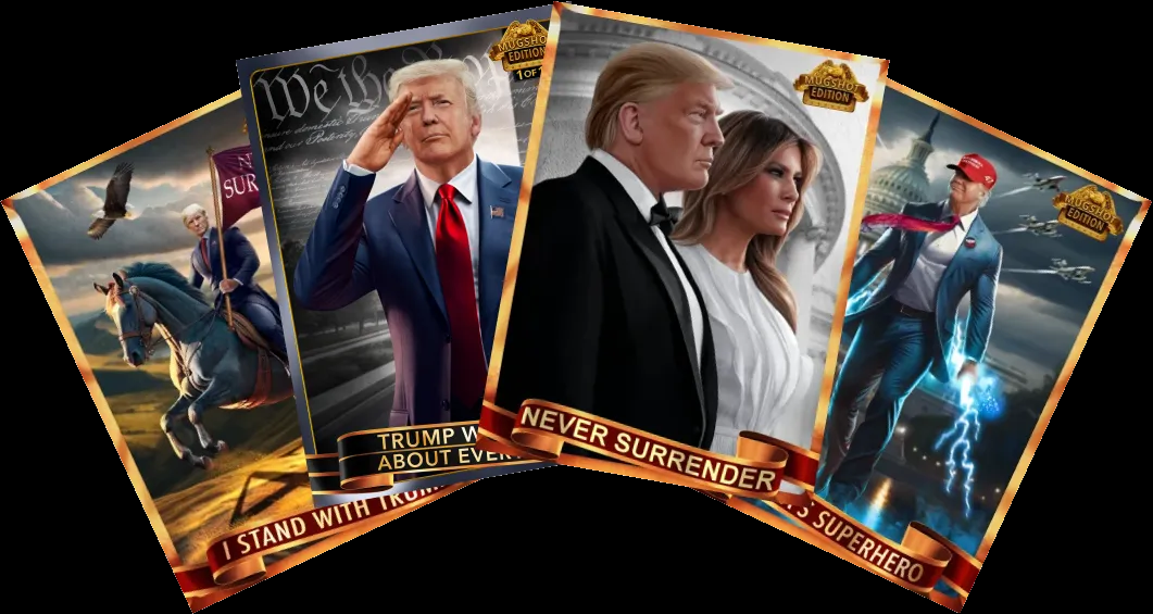 Des cartes Donald Trump à collectionner