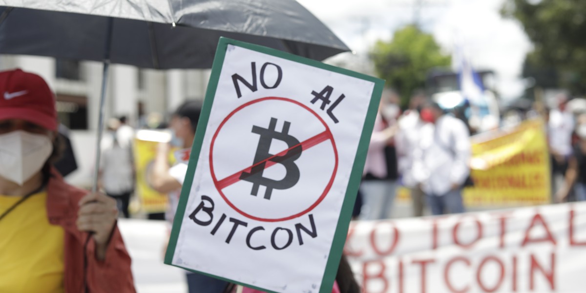 no al Bitcoin Salvador