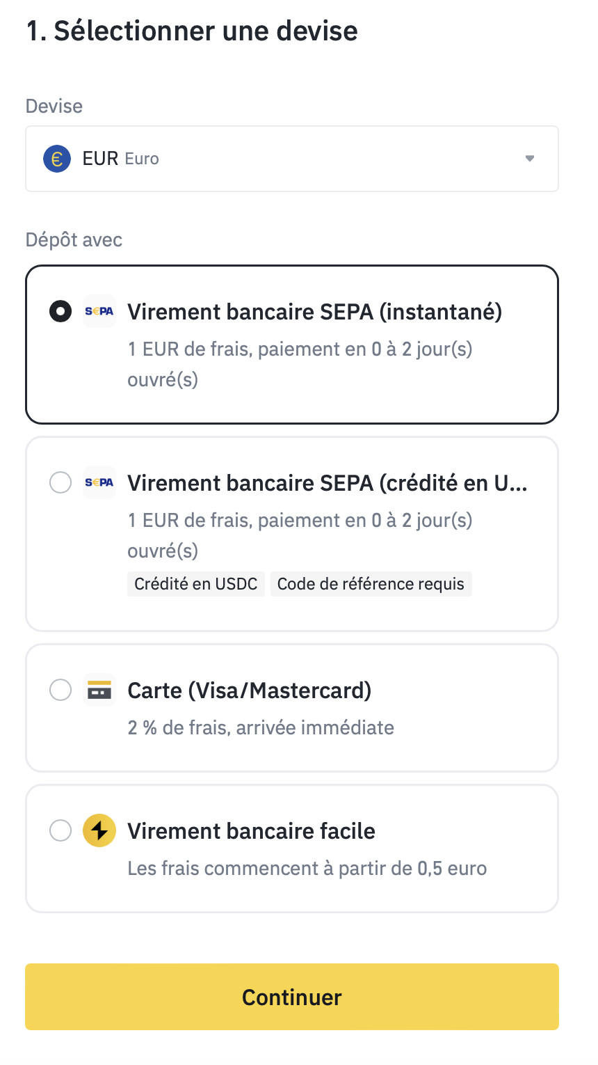 virement binance