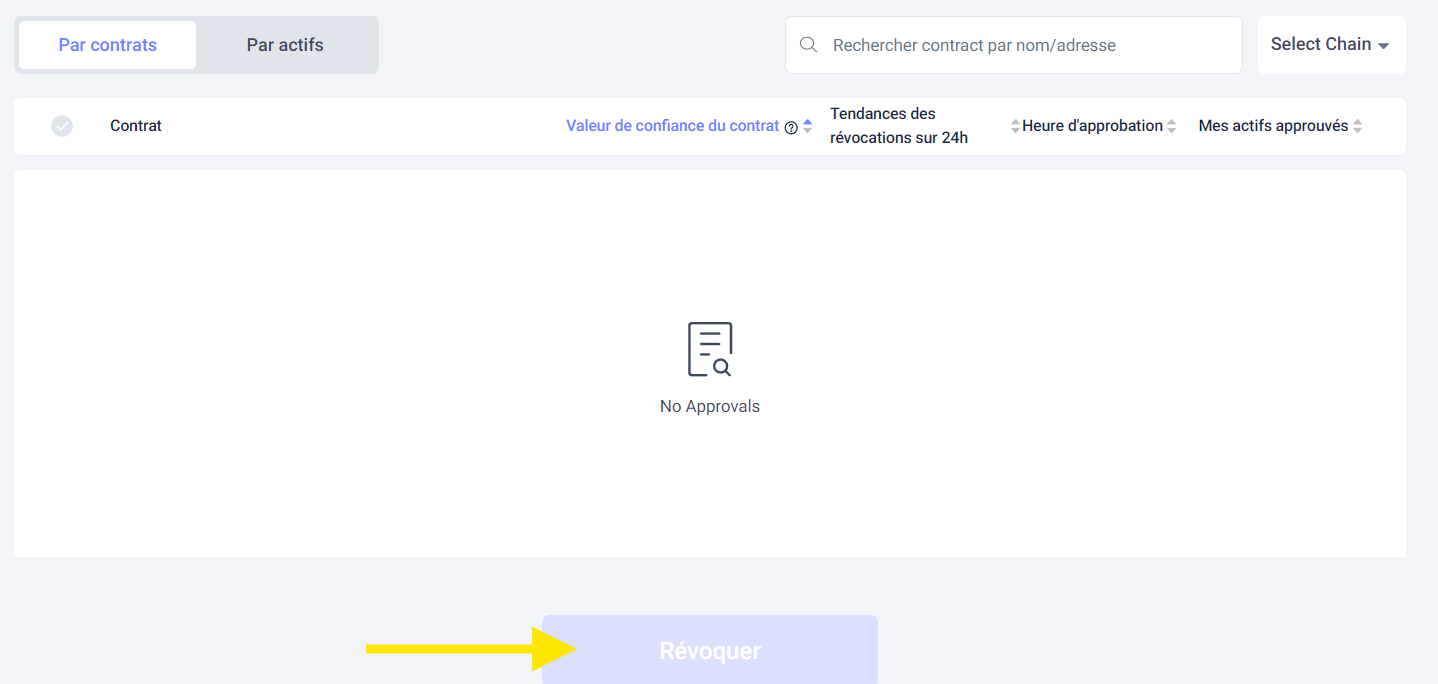 Comment révoquer les smart contracts, 2e étape