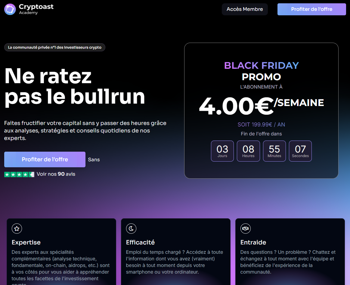 cryptoast academy black friday