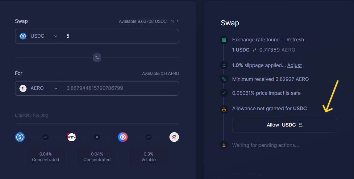 interface swap aerodrome fleche