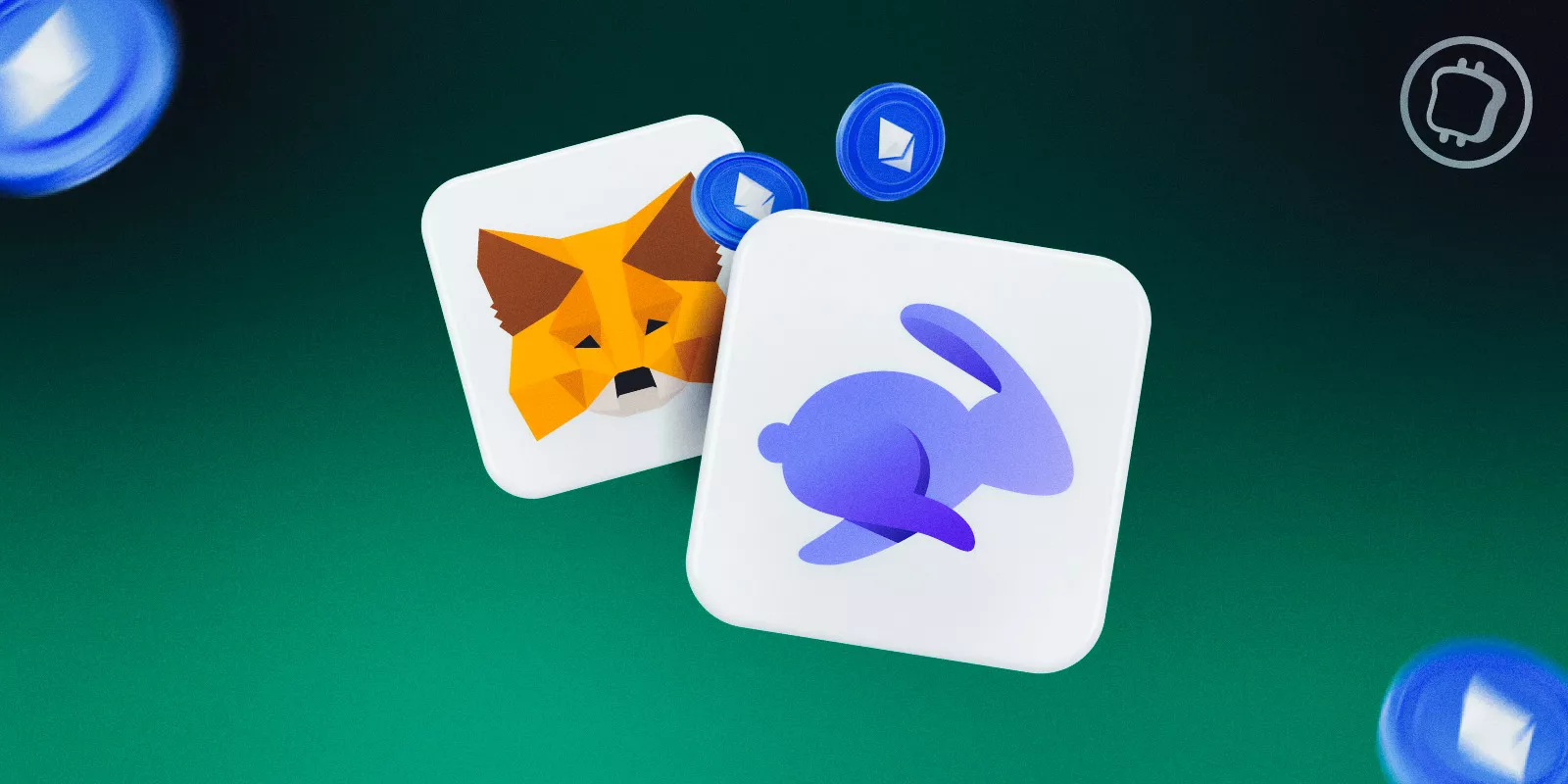 MetaMask (à gauche) et Rabby (à droite), 2 des portefeuilles chauds les plus utilisés dans le monde