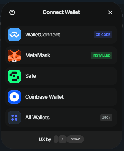 Connecter Wallet ZyFAI