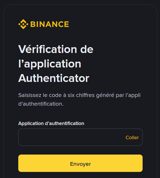 Binance 2Fa connection