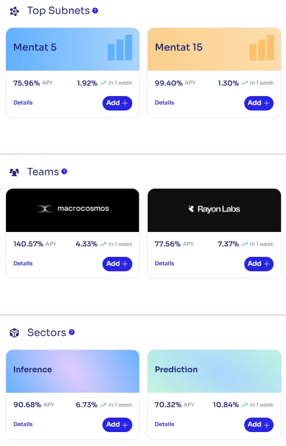 Indices Mentat Plus Staking TAO Bittensor Indices Mentat Plus Staking TAO Bittensor