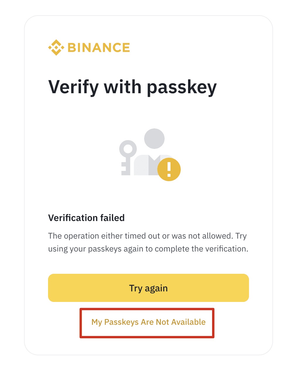 Binance 2FA Perdu