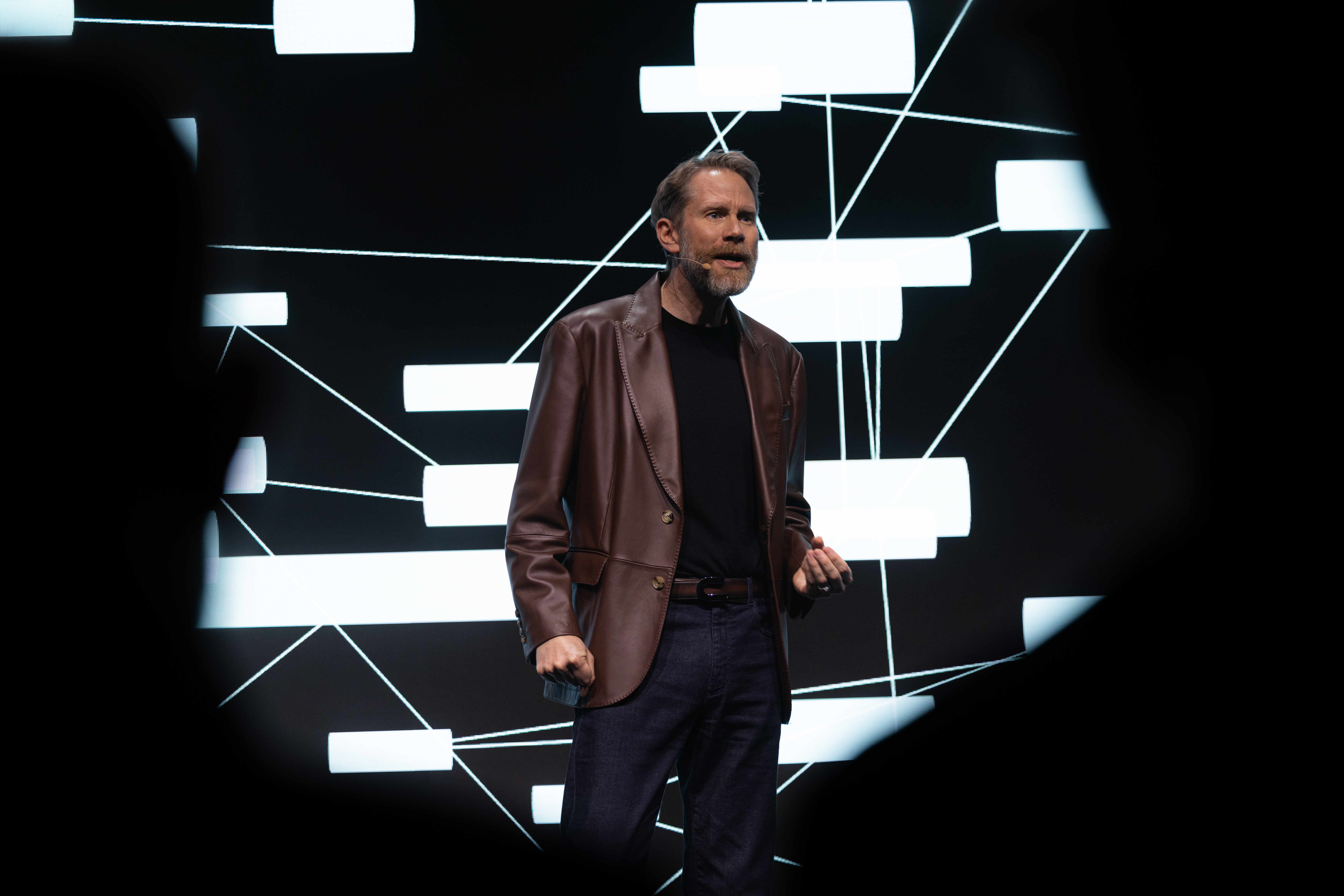 Éric Larchvêque lors de sa keynote