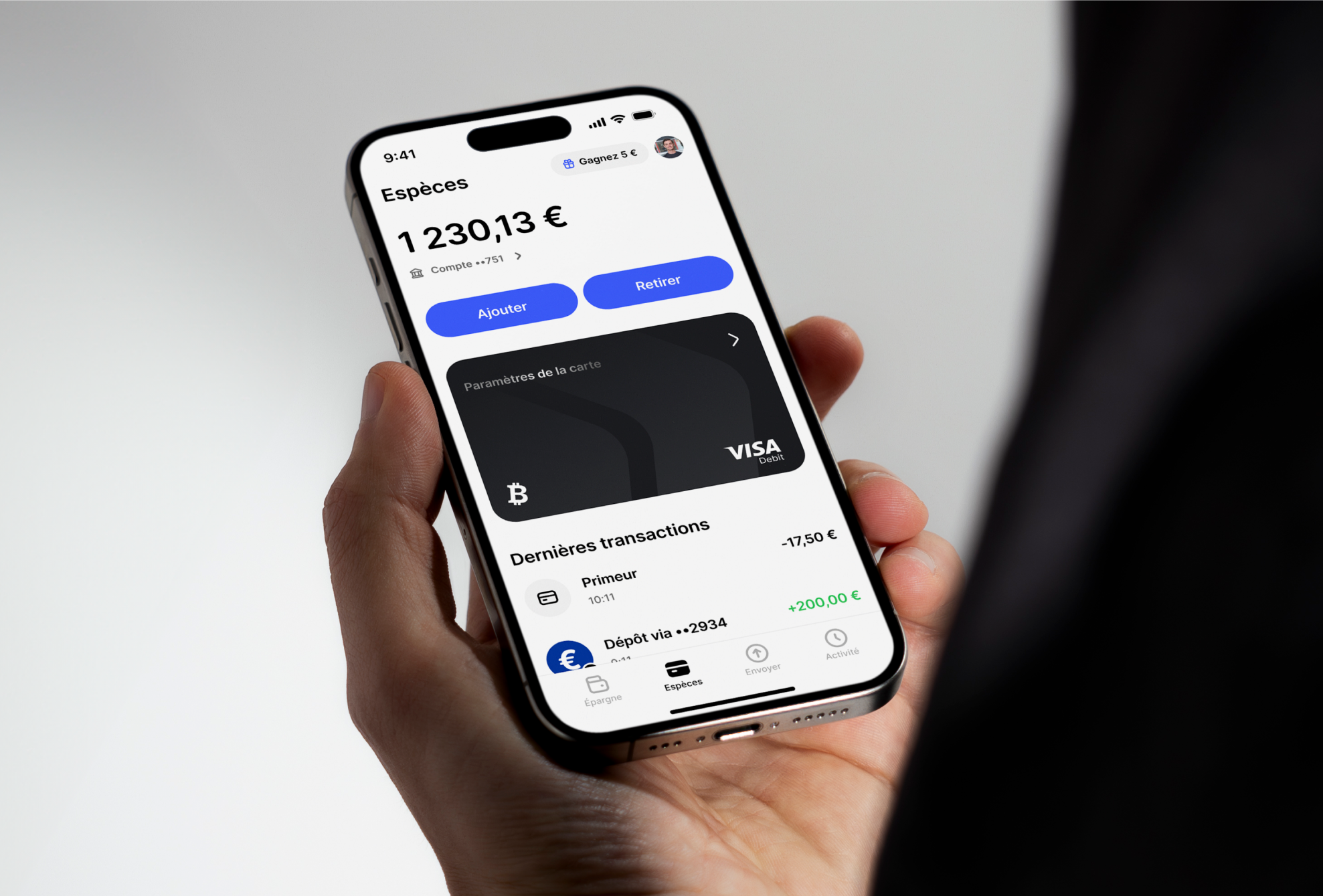 Aperçu du nouveau compte euros de Bitstack Aperçu du nouveau compte euros de Bitstack