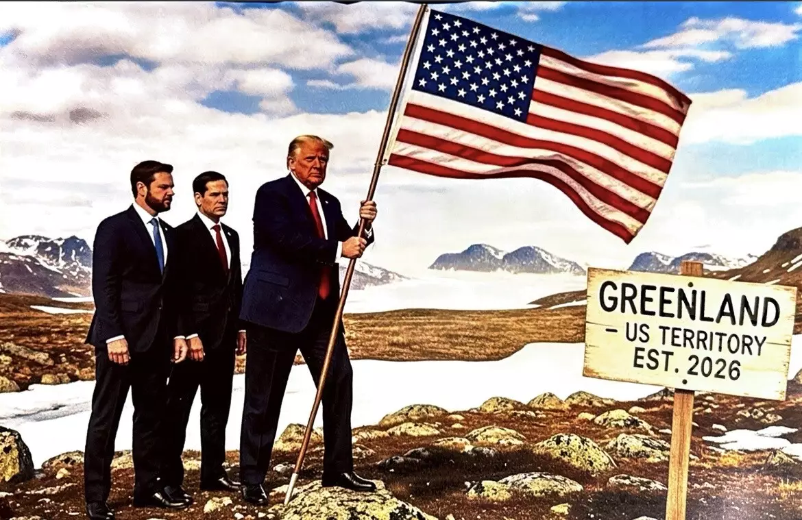 groenland trump drapeau