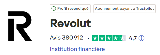 Avis Revolut Trustpilot