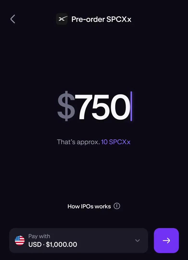 IPO SpaceX Kraken Étape 3