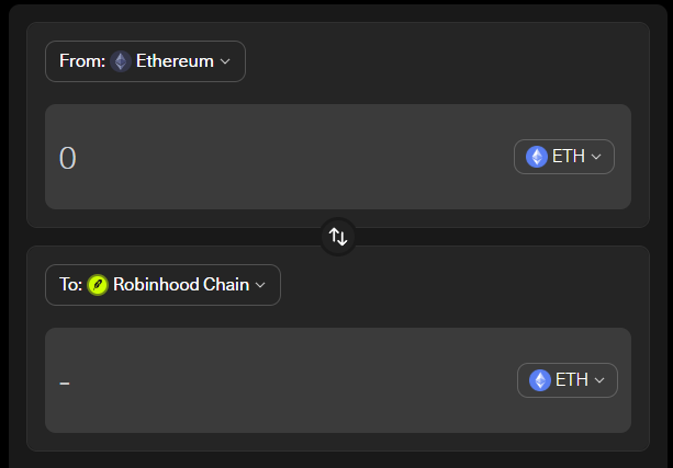 Bridge Ethereum Robinhood Chain